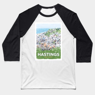 Hastings Seaside Town East Sussex Baseball T-Shirt